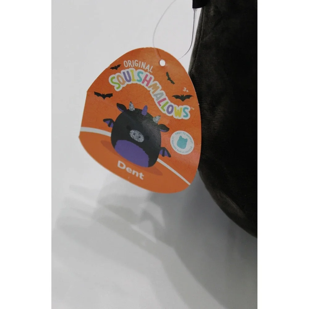 Squishmallows 8 Inch Dent the Dragon Halloween 2023 Black Purple‎ Plush NEW
